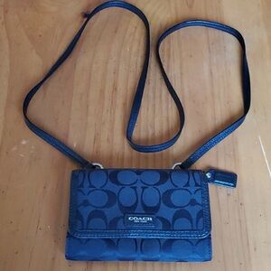 Coach Black Signature crossbody
